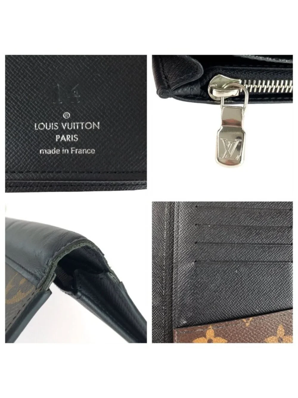Louis Vuitton Monogram Macassar Portefeuille Brazza Brown Wallet